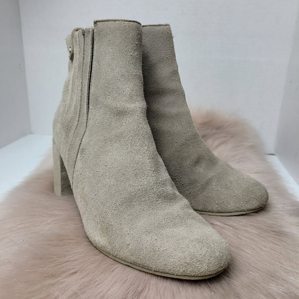 Zara Women's Grey Chelsea Ankle Bootie Shoes Size 6.5